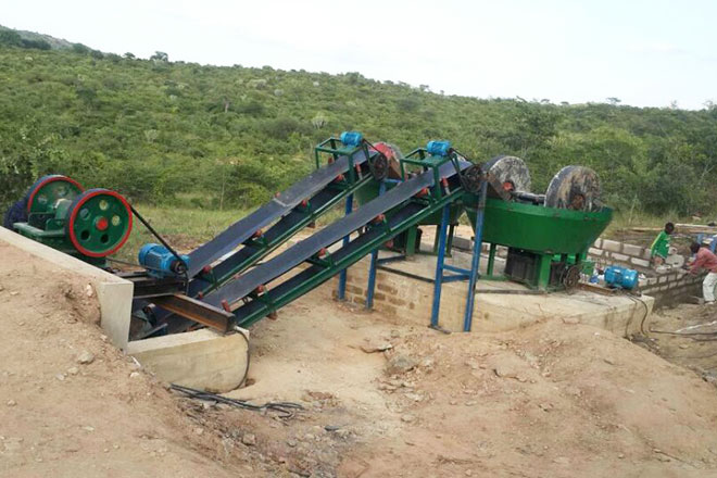 Small gold ore milling 