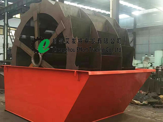 Wheel bucket sand washer