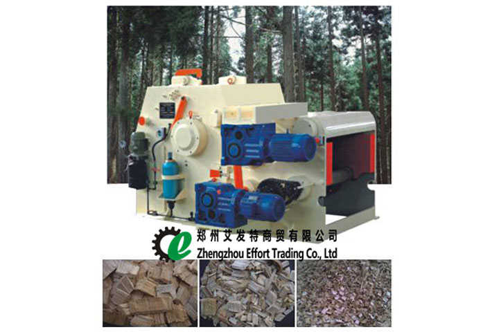 Wood chipping machine